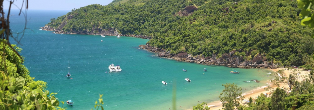 historia de ilhabela visão panorâmica do alto do morro